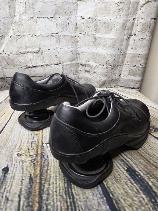 Z-Coil Santa Fe Spring Heel Shoes Mens 9 Black Leather Cap Toe Lace Up Comfort main image 4